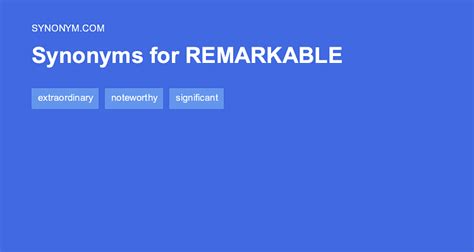 what is a synonym for remarkable